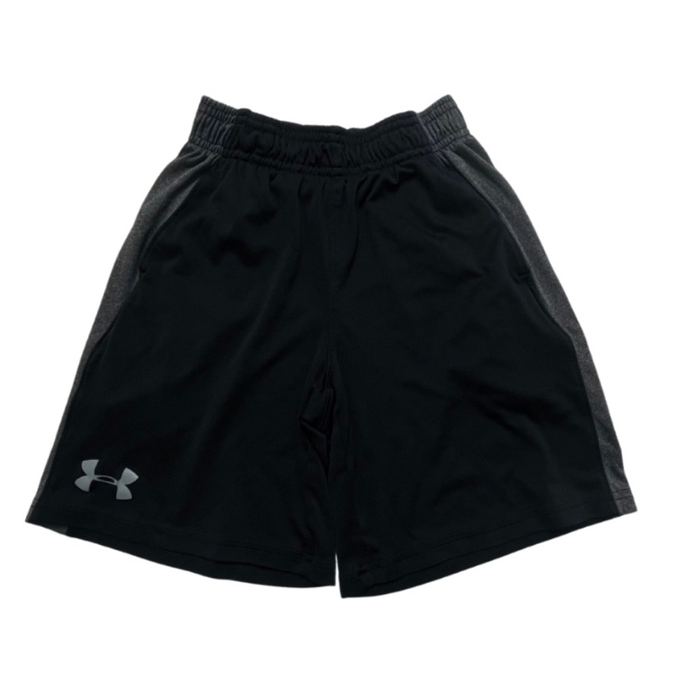 Boy's Black/Gray Under Armour Basketball Shorts Size YXS